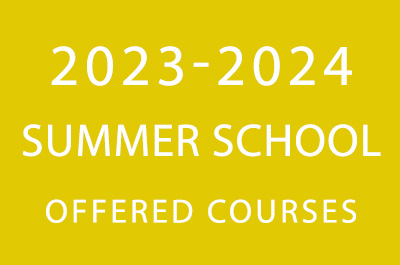 2023-2024 Summer School - Offered Courses